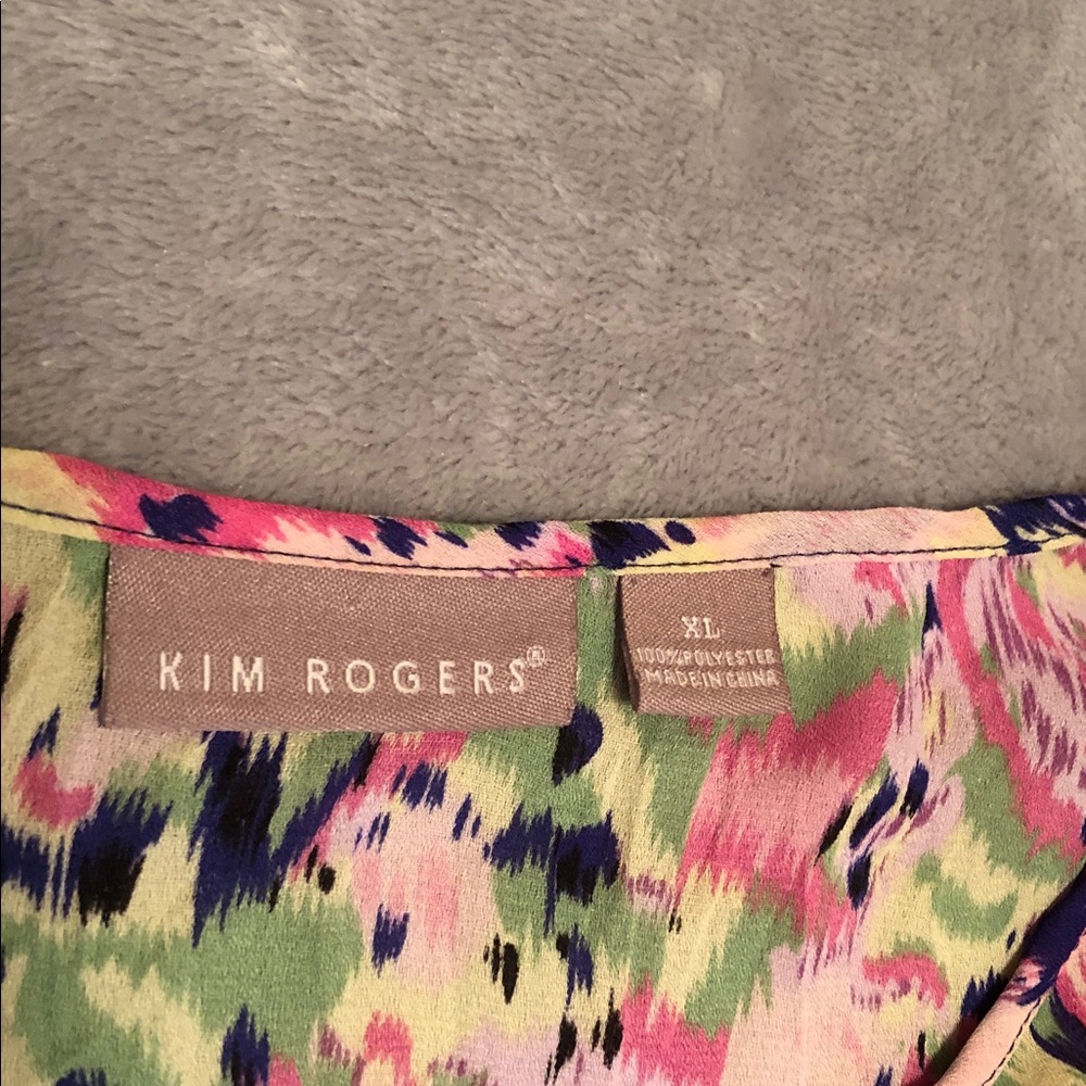 Kim Rogers Multicolor Ruffle Blouse - Picture 2 of 3